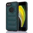 For iPhone SE 2022 / 2020 / 8 / 7 Piano Key Hollow Cutout PU Phone Case(Green) - 1