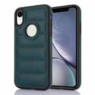 For iPhone XR Piano Key Hollow Cutout PU Phone Case(Green) - 1