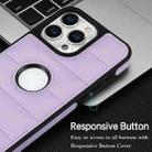 For iPhone XS Max Piano Key Hollow Cutout PU Phone Case(Light Purple) - 3