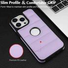For iPhone XS Max Piano Key Hollow Cutout PU Phone Case(Light Purple) - 6