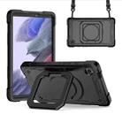For Samsung Galaxy Tab A9 Handle Robot Silicone Hybrid PC Tablet Case(Black) - 1