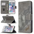 For iPhone 6 Plus Matching Color Crocodile Texture Horizontal Flip PU Leather Case with Wallet & Holder & Card Slots(Grey) - 1