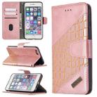 For iPhone 6 Plus Matching Color Crocodile Texture Horizontal Flip PU Leather Case with Wallet & Holder & Card Slots(Rose Gold) - 1