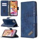 For iPhone 11 Pro Max Matching Color Crocodile Texture Horizontal Flip PU Leather Case with Wallet & Holder & Card Slots(Blue) - 1