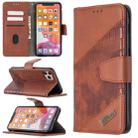 For iPhone 11 Pro Max Matching Color Crocodile Texture Horizontal Flip PU Leather Case with Wallet & Holder & Card Slots(Brown) - 1