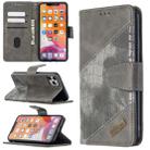 For iPhone 11 Pro Max Matching Color Crocodile Texture Horizontal Flip PU Leather Case with Wallet & Holder & Card Slots(Grey) - 1