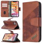 For iPhone 11 Pro Matching Color Crocodile Texture Horizontal Flip PU Leather Case with Wallet & Holder & Card Slots(Brown) - 1