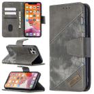 For iPhone 11 Pro Matching Color Crocodile Texture Horizontal Flip PU Leather Case with Wallet & Holder & Card Slots(Grey) - 1