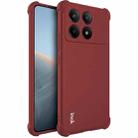 For Xiaomi Redmi K70 5G / K70 Pro 5G imak Shockproof Airbag TPU Phone Case(Matte Red) - 1