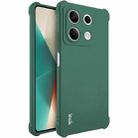 For Xiaomi Redmi Note 13 5G imak Shockproof Airbag TPU Phone Case(Matte Green) - 1