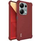 For Xiaomi Poco M6 Pro/Redmi Note13 Pro 4G Global imak Shockproof Airbag TPU Phone Case(Matte Red) - 1