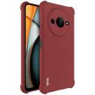 For Xiaomi Redmi A3 4G imak Shockproof Airbag TPU Phone Case(Matte Red) - 1