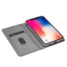 For iPhone XS Max Ultrathin Glitter Magnetic Horizontal Flip Leather Case with Holder & Card Slots(Gray) - 6
