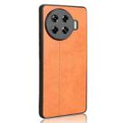 For For Tecno Spark 20 Pro+ 4G Cow Pattern Sewing Back Cover Phone Case(Orange) - 3