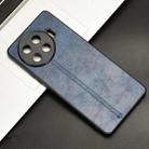 For For Tecno Spark 20 Pro+ 4G Cow Pattern Sewing Back Cover Phone Case(Blue) - 2