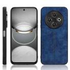For Tecno Spark 30C Cow Pattern Sewing Back Cover Phone Case(Blue) - 1