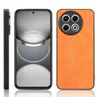 For Tecno Spark 30 Pro 4G Cow Pattern Sewing Back Cover Phone Case(Orange) - 1