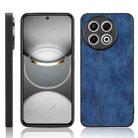 For Tecno Spark 30 Pro 4G Cow Pattern Sewing Back Cover Phone Case(Blue) - 1