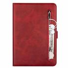 For iPad 9.7 inch Universal Tablet Fashion Calf Texture Zipper Horizontal Flip Leather Case with Stand & Card Slots & Wallet & Wake-up / Sleep Function(Red) - 2