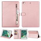 For iPad Mini 1 / 2 / 3 / 4 / 5 Tablet Fashion Calf Texture Zipper Horizontal Flip Leather Case with Stand & Card Slots & Wallet & Wake-up / Sleep Function(Rose Gold) - 1