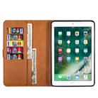For iPad Mini 1 / 2 / 3 / 4 / 5 Tablet Fashion Calf Texture Zipper Horizontal Flip Leather Case with Stand & Card Slots & Wallet & Wake-up / Sleep Function(Brown) - 6