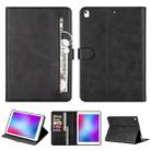 For iPad 10.5 / 10.2 Tablet Fashion Calf Texture Zipper Horizontal Flip Leather Case with Stand & Card Slots & Wallet & Wake-up / Sleep Function(Black) - 1