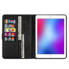 For iPad 10.5 / 10.2 Tablet Fashion Calf Texture Zipper Horizontal Flip Leather Case with Stand & Card Slots & Wallet & Wake-up / Sleep Function(Black) - 6