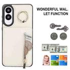For Samsung Galaxy S25 Edge 5G Retro Ring and Zipper RFID Card Slot Phone Case(Beige) - 2