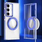 For Samsung Galaxy S24+ 5G Magnetic 360 Degree Rotating Holder Phone Case(Blue) - 1