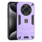 For Honor X9 2 in 1 Shockproof Phone Case(Purple) - 1