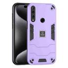 For Huawei Y9 Prime 2019 2 in 1 Shockproof Phone Case(Purple) - 1