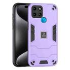For Infinix Smart 6 2 in 1 Shockproof Phone Case(Purple) - 1