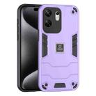 For Infinix Zero 30 4G 2 in 1 Shockproof Phone Case(Purple) - 1