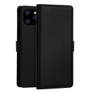 For iPhone 12 / 12 Pro DZGOGO MILO Series TPU + PU Horizontal Flip Leather Case with Holder & Card Slot & Wallet(Black) - 1