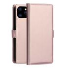 For iPhone 12 / 12 Pro DZGOGO MILO Series TPU + PU Horizontal Flip Leather Case with Holder & Card Slot & Wallet(Rose Gold) - 1