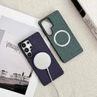 For Samsung Galaxy S25 Ultra 5G Magsafe Magnetic Ring Cloth Texture Phone Case(Purple) - 3
