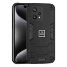 For Realme 9 Pro 2 in 1 Shockproof Phone Case(Black) - 1