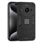 For Realme Narzo 60 Pro 2 in 1 Shockproof Phone Case(Black) - 1