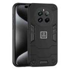 For Realme 12 Pro 2 in 1 Shockproof Phone Case(Black) - 1