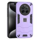 For Realme 12 Pro+ 2 in 1 Shockproof Phone Case(Purple) - 1