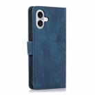 For iPhone 16 Orchid Butterfly Embossed Leather Phone Case(Blue) - 3