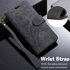 For iPhone 16 Plus Orchid Butterfly Embossed Leather Phone Case(Black) - 2