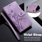 For iPhone 16 Plus Orchid Butterfly Embossed Leather Phone Case(Purple) - 2