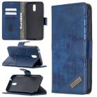 For Nokia 2.3 Matching Color Crocodile Texture Horizontal Flip PU Leather Case with Wallet & Holder & Card Slots(Blue) - 1