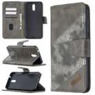 For Nokia 2.3 Matching Color Crocodile Texture Horizontal Flip PU Leather Case with Wallet & Holder & Card Slots(Grey) - 1