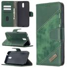 For Nokia 2.3 Matching Color Crocodile Texture Horizontal Flip PU Leather Case with Wallet & Holder & Card Slots(Green) - 1