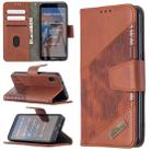 For Xiaomi Redmi 7A Matching Color Crocodile Texture Horizontal Flip PU Leather Case with Wallet & Holder & Card Slots(Brown) - 1