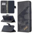 For Xiaomi Redmi 7 Matching Color Crocodile Texture Horizontal Flip PU Leather Case with Wallet & Holder & Card Slots(Black) - 1