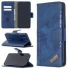 For Xiaomi Redmi 7 Matching Color Crocodile Texture Horizontal Flip PU Leather Case with Wallet & Holder & Card Slots(Blue) - 1