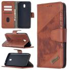 For Xiaomi Redmi 8A Matching Color Crocodile Texture Horizontal Flip PU Leather Case with Wallet & Holder & Card Slots(Brown) - 1